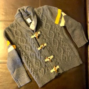 Baby Gap gray cable knit sweater